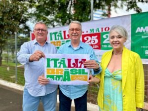 O evento marca os 150 anos de imigração italiana no Brasil, data celebrada oficialmente na quarta-feira