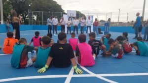 Espaço de lazer foi revitalizado pela prefeitura.