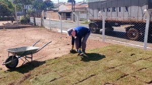 Revitalização da Praça de Esportes do São Manoel entra em fase de conclusão