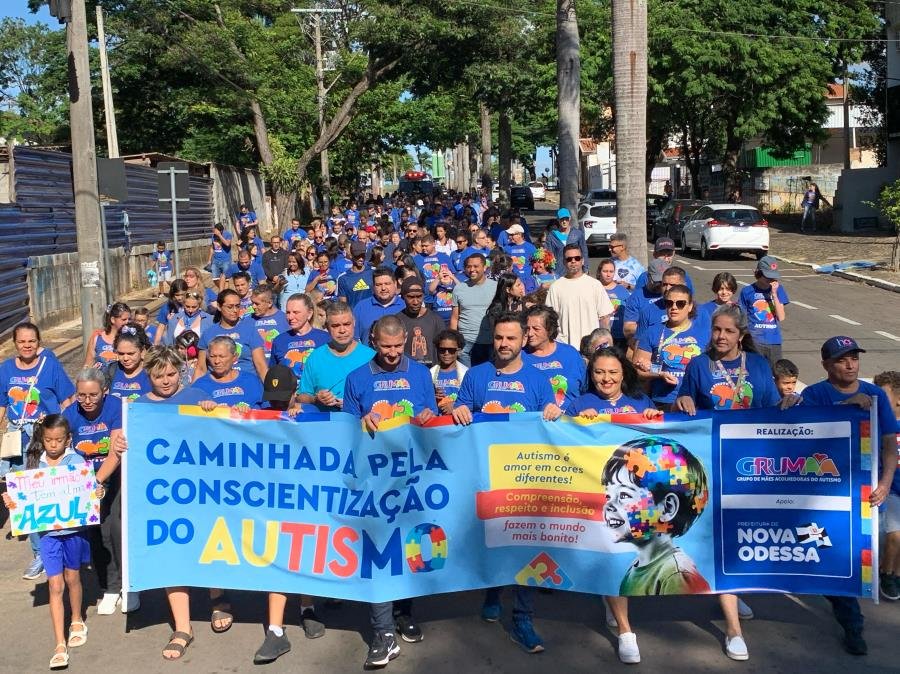 3ª Caminhada pela Conscientização do Autismo reúne 300 pessoas em Nova Odessa