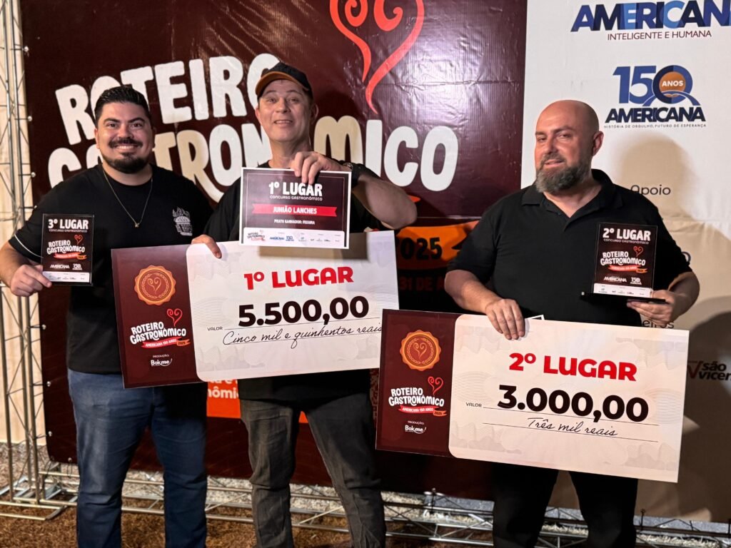 Roteiro Gastronômico anuncia os sabores premiados do Concurso 2025