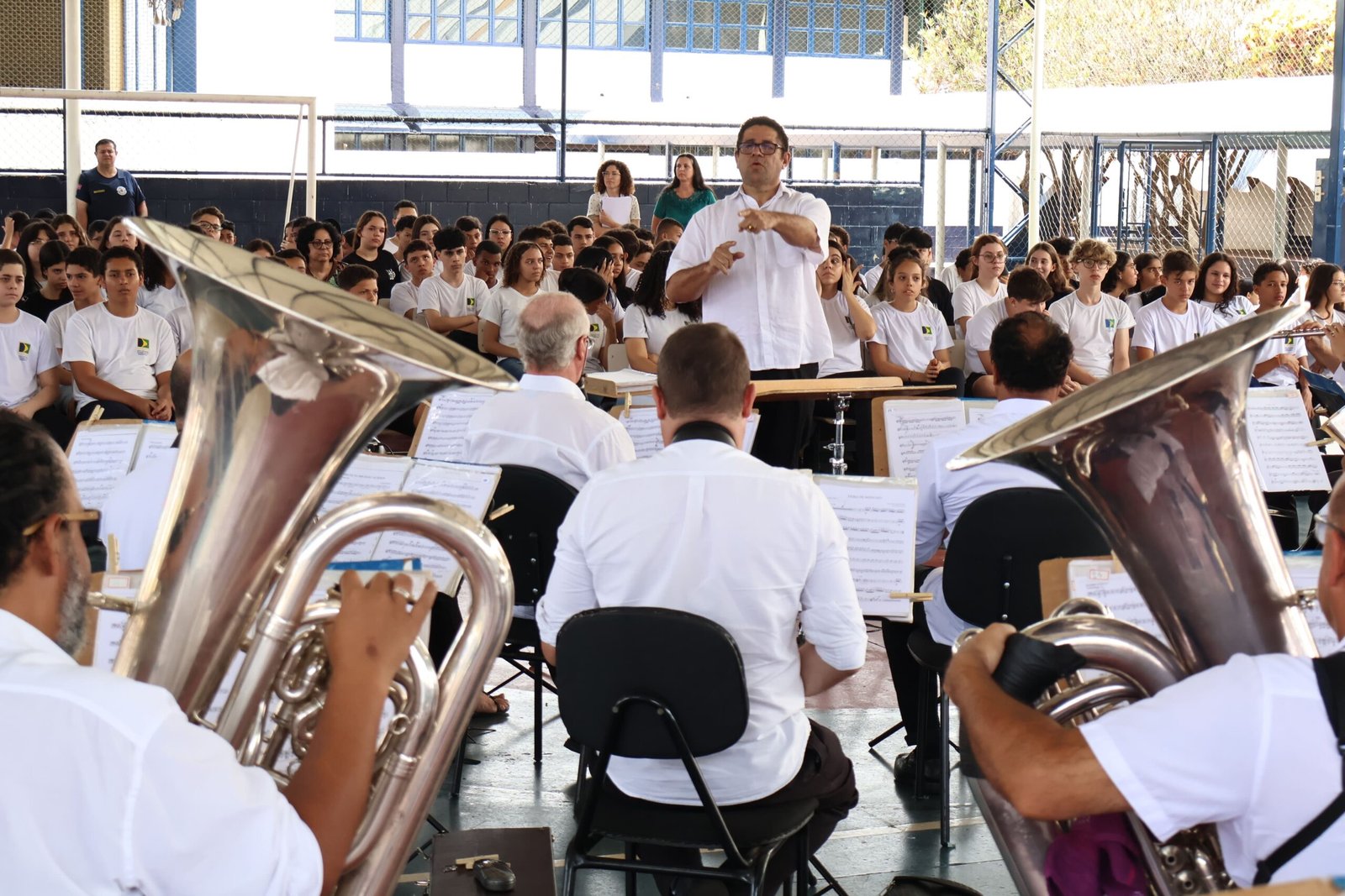 Banda Municipal faz apresentação gratuita em homenagem à padroeira do Brasil e às crianças