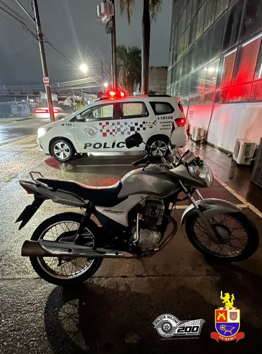 Dois homens são presos em flagrante por furto qualificado de motocicleta em Americana