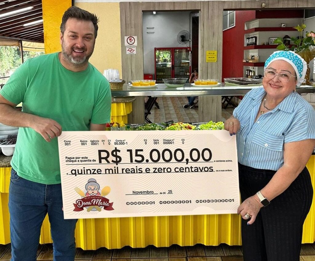 Restaurante Dona Maria doa R$ 15 mil para Natal Legal