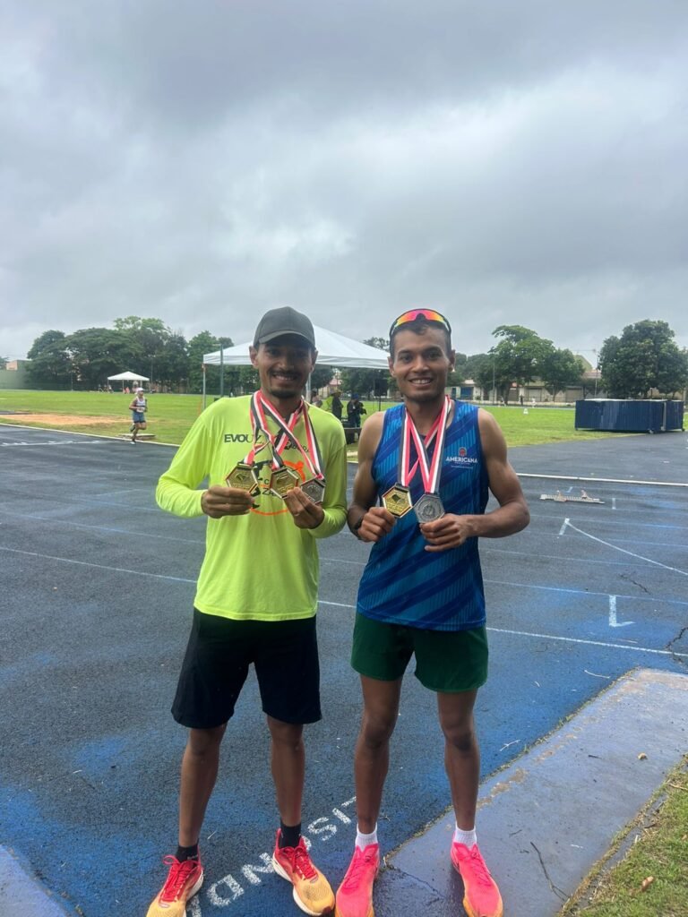 Americana conquista 3 ouros no atletismo com os gêmeos Lucas e Luan Bissoli
