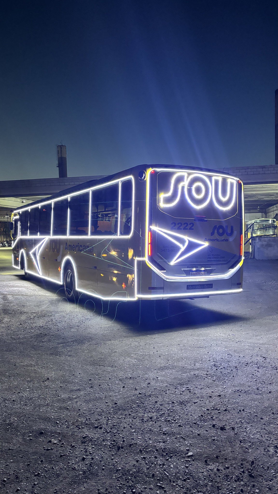Ônibus iluminado leva clima natalino para as ruas de Americana a partir desta quinta