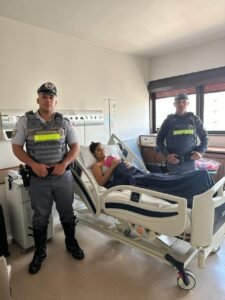 PM Rodoviária escolta gestante em trabalho de parto até hospital