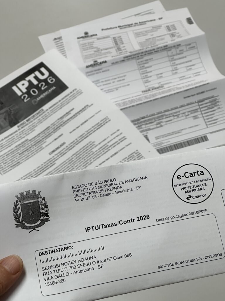 Pedidos de isenção do IPTU 2026 podem ser protocolados a partir desta segunda-feira