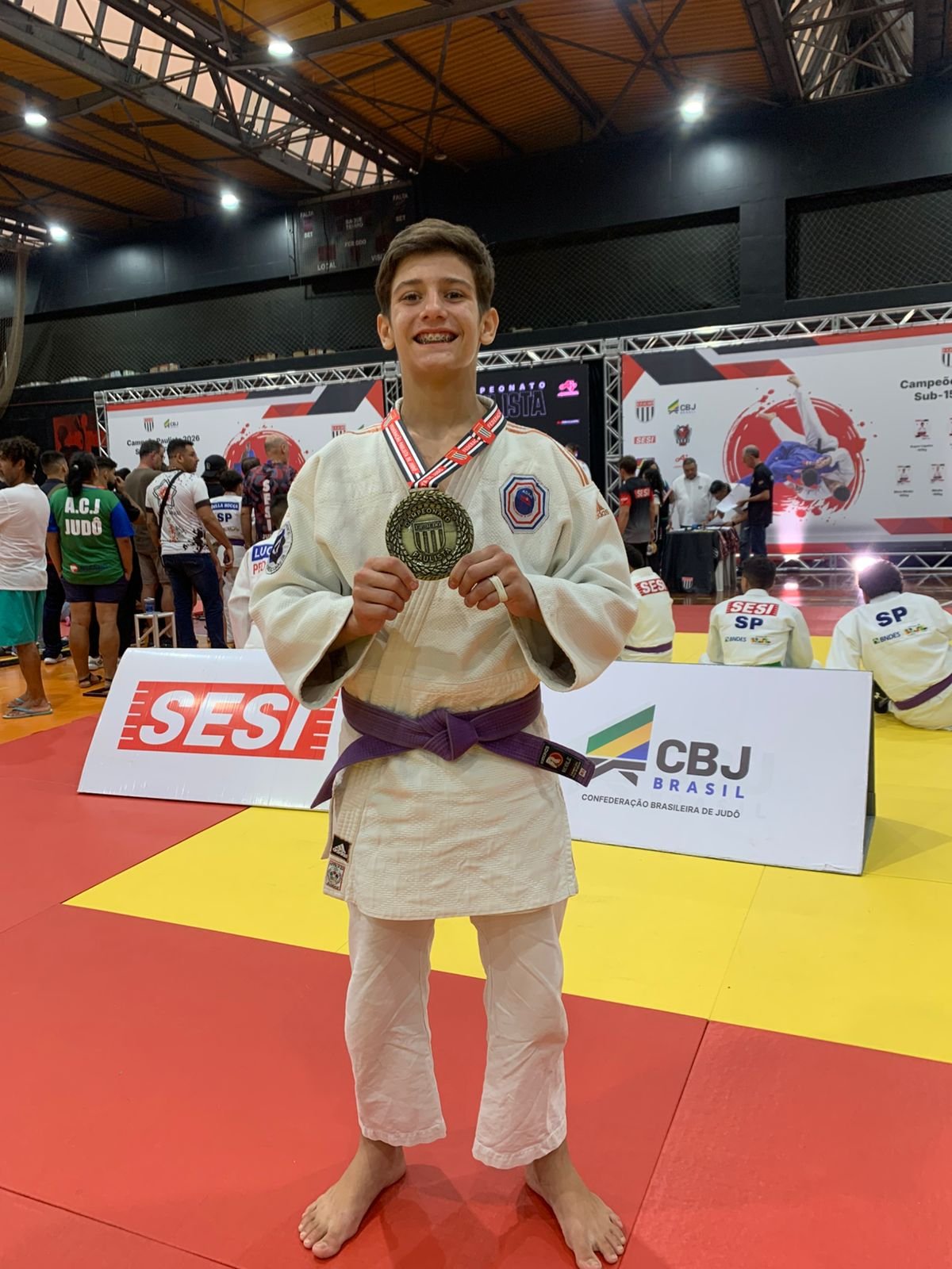 Judoca de Americana conquista bronze no Campeonato Paulista Sub-15