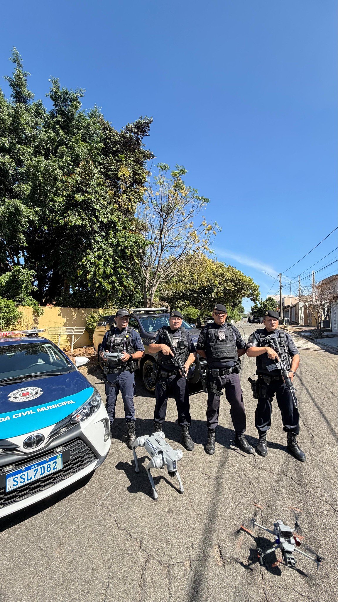 GAMA investe em novo drone e cão-robô para reforçar o combate ao crime