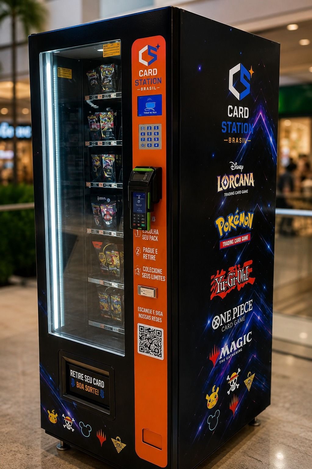 Pokémon, Disney Lorcana, One Piece e muito mais Card Station Brasil chega ao Welcome Center e ao Tivoli Shopping