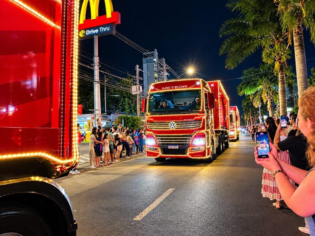 Definido o trajeto da Caravana de Natal da Coca-Cola em Americana